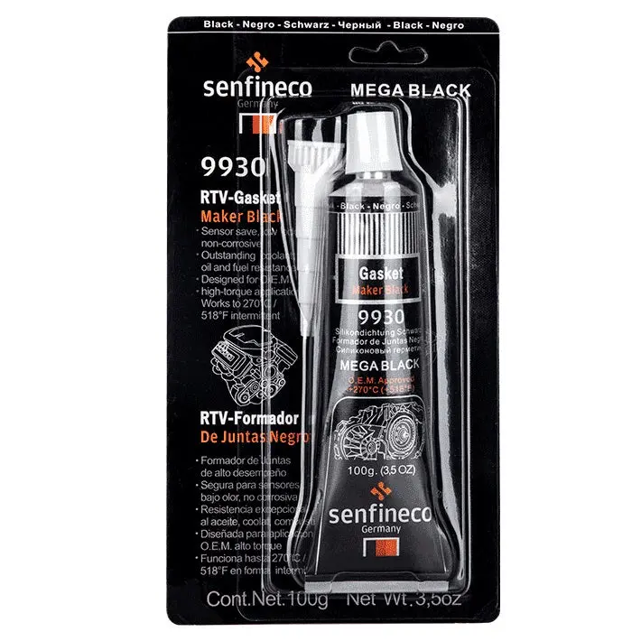 Black Rtv Gasket Maker – 3.5 Oz Flexible Sealing Compound By Senfineco 1