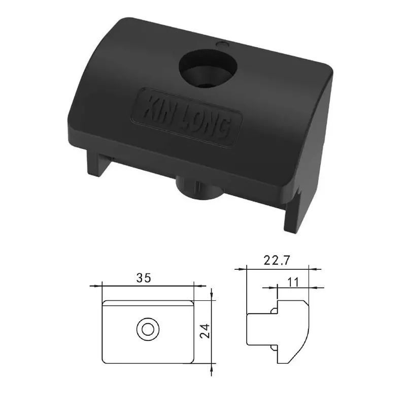 Black Sash Lift Block For Projecting Upvc Windows – Adjustment & Reinforcement Accessory 1