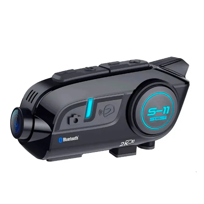 Bluetooth Motorcycle Helmet Intercom – S11 Model With Front Camera 1