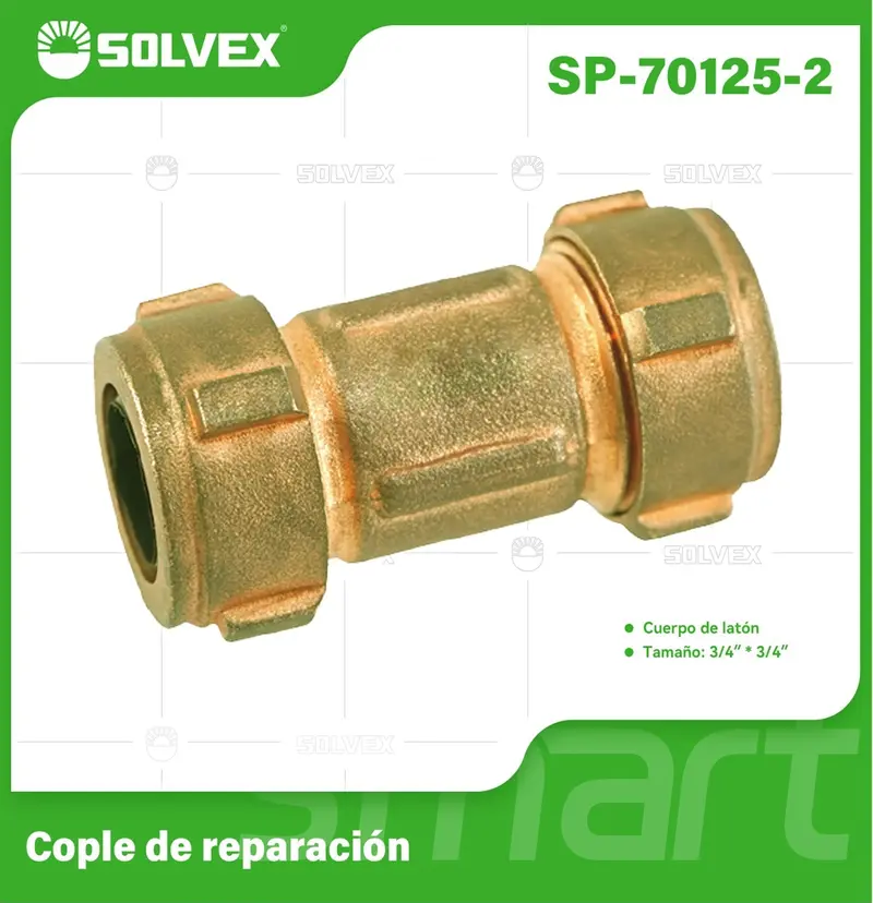 Brass Compression Coupling – 3/4" Repair Sleeve For Pipe Connections 1