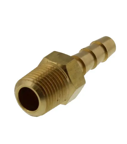 Brass Male Hose Adapters – Threaded End For Secure Attachment To Rubber Or Pvc Hoses 1
