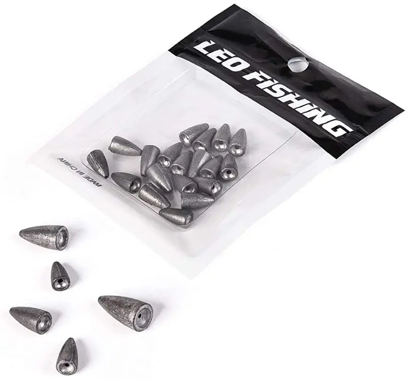 Bullet-Shaped Fishing Sinkers 1