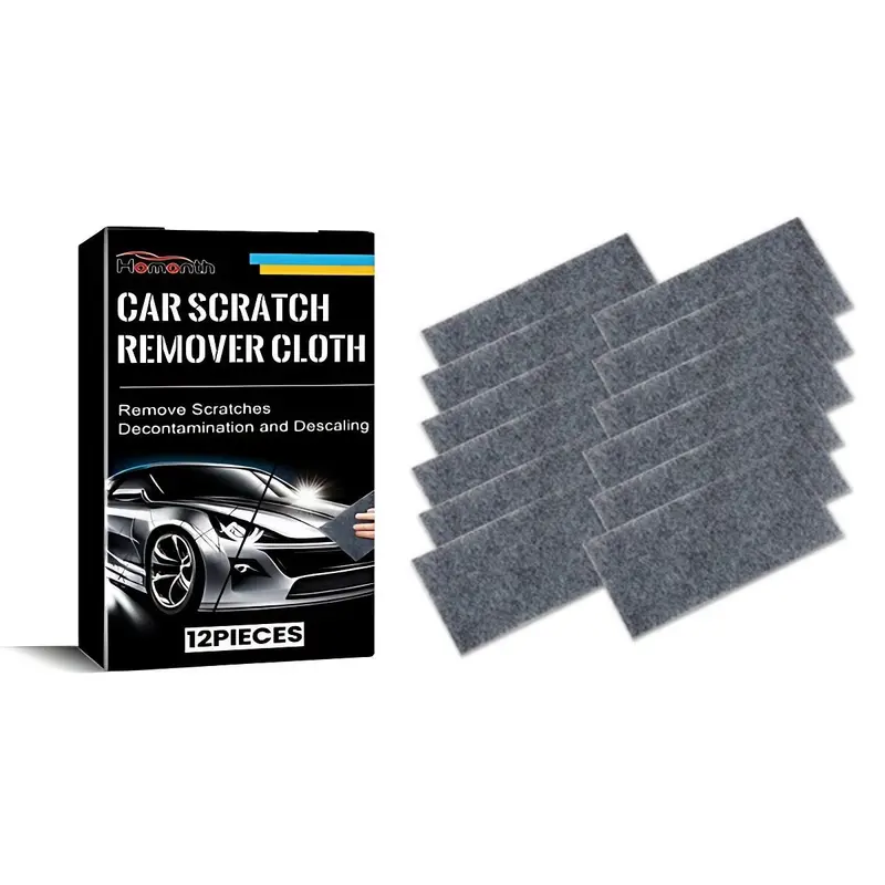 Car Scratch Remover Cloth Set – 12-Piece Multi-Surface Swirl & Scuff Repair Towels 1