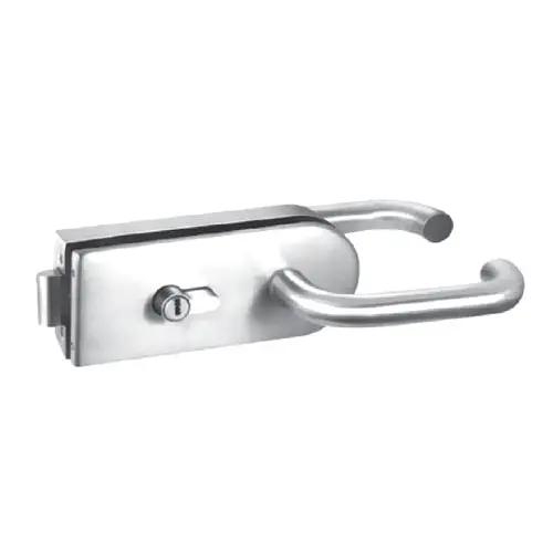 Center-Mount Door Lock, Satin Stainless Steel Finish 1