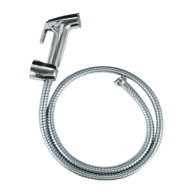 Chrome-Finished 3-Piece Telephone-Style Sanitary Shower Set For Toilet Applications 2