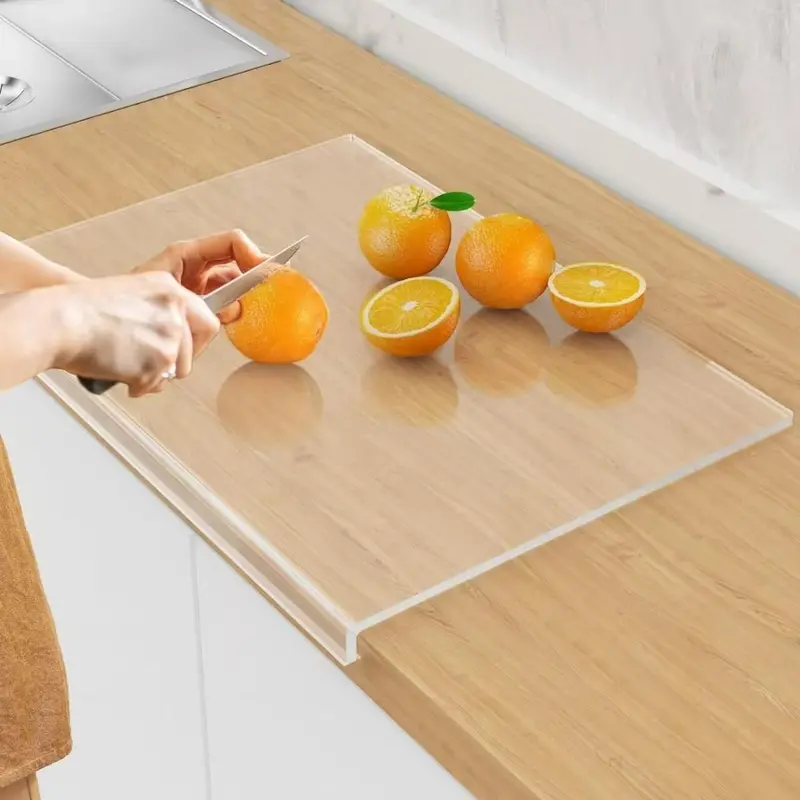 Clear Acrylic Cutting Board – 40 × 28 Cm Table Protector & Multipurpose Kitchen Prep Surface 1
