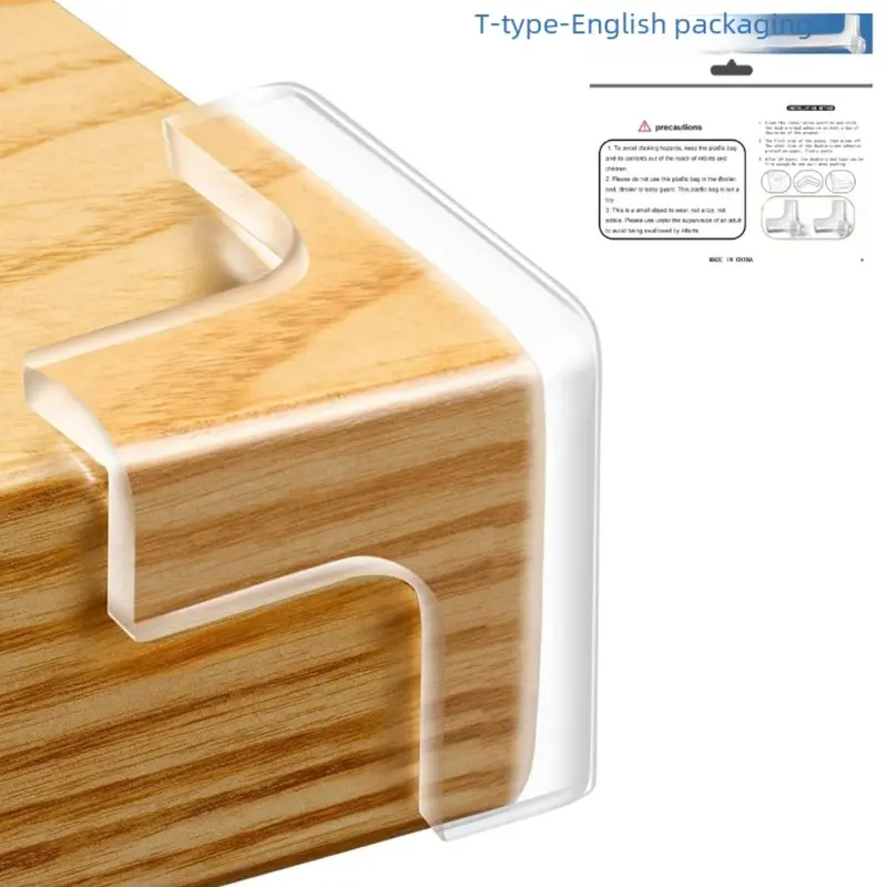 Clear T-Shaped Corner Protectors For Furniture – 10-Piece Set (18 Cm × 16 Cm) 1