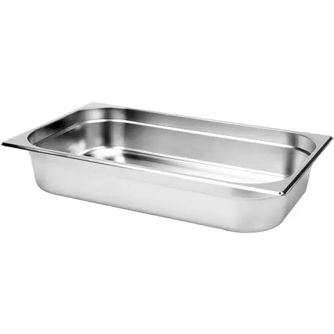 Commercial-Grade Stainless Steel Gn 1/1 Tray – 100 Mm Depth 1