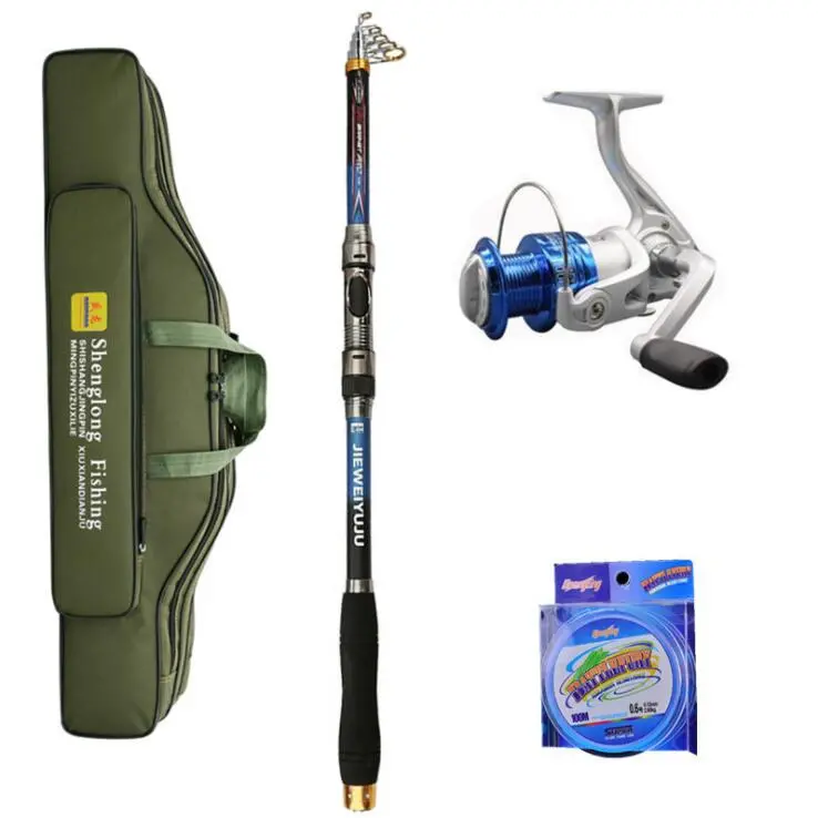 Compact 2.7-Meter Telescopic Fishing Rod Kit With Carry Bag 1