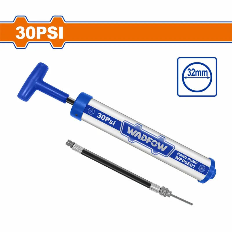 Compact 300 Psi Hand Air Pump – Aluminum Barrel (Φ32×260Mm), Plastic Handle 1