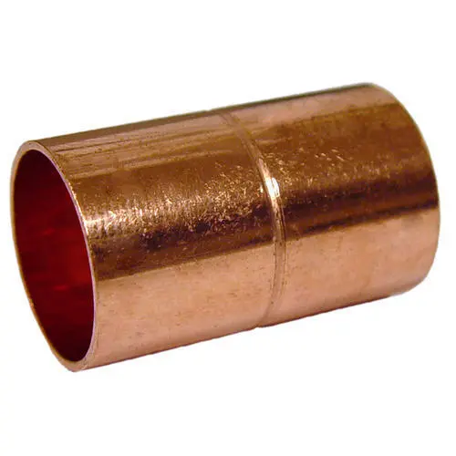 Copper Coupling With Stop, For Rigid Tubing Alignment 1