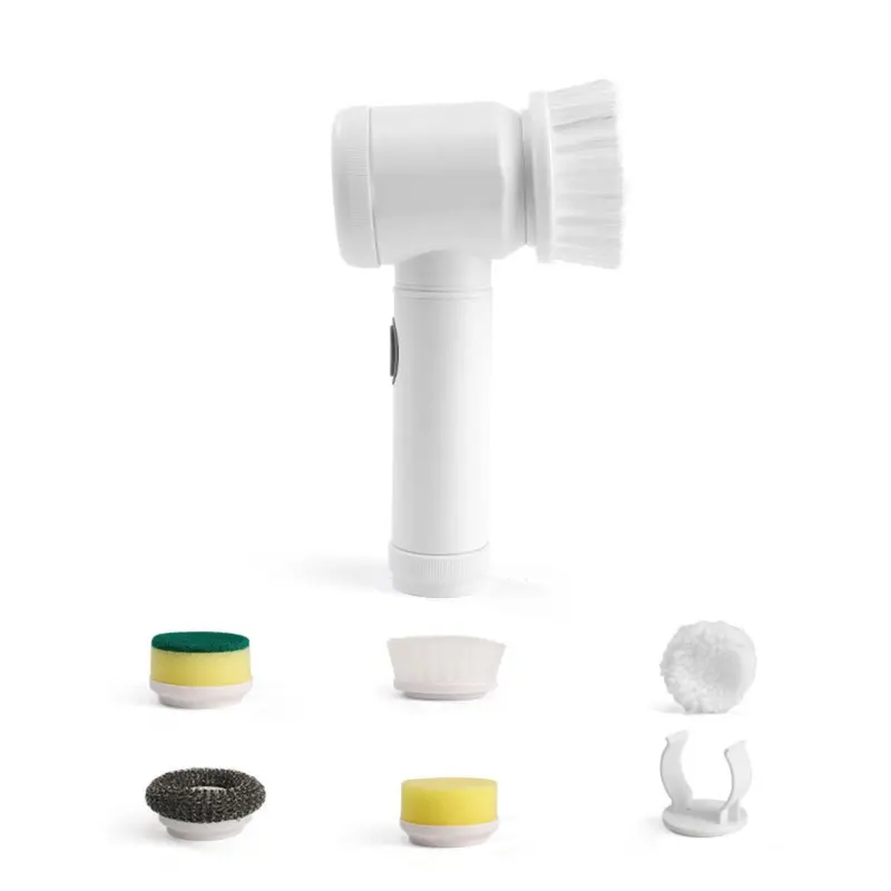 Cordless Electric Scrub Brush – Waterproof Rotating Cleaner With Interchangeable Attachments 1