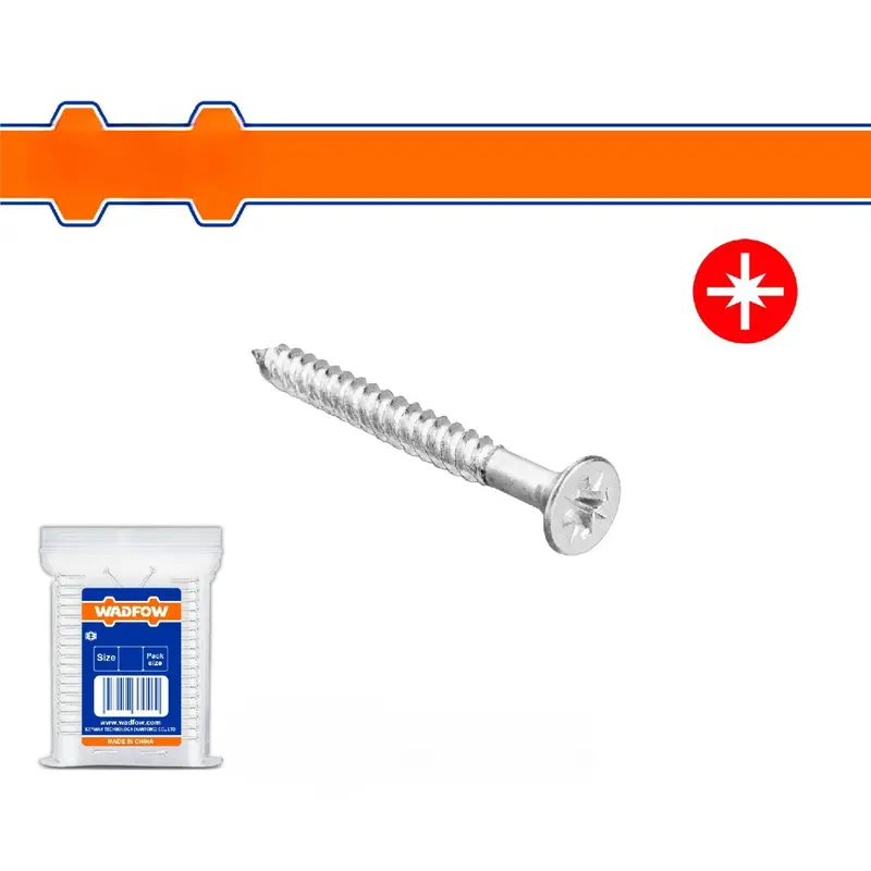 Countersunk Wood Screws With Fine Point – Zinc-Plated Finish For Smooth Driving 1