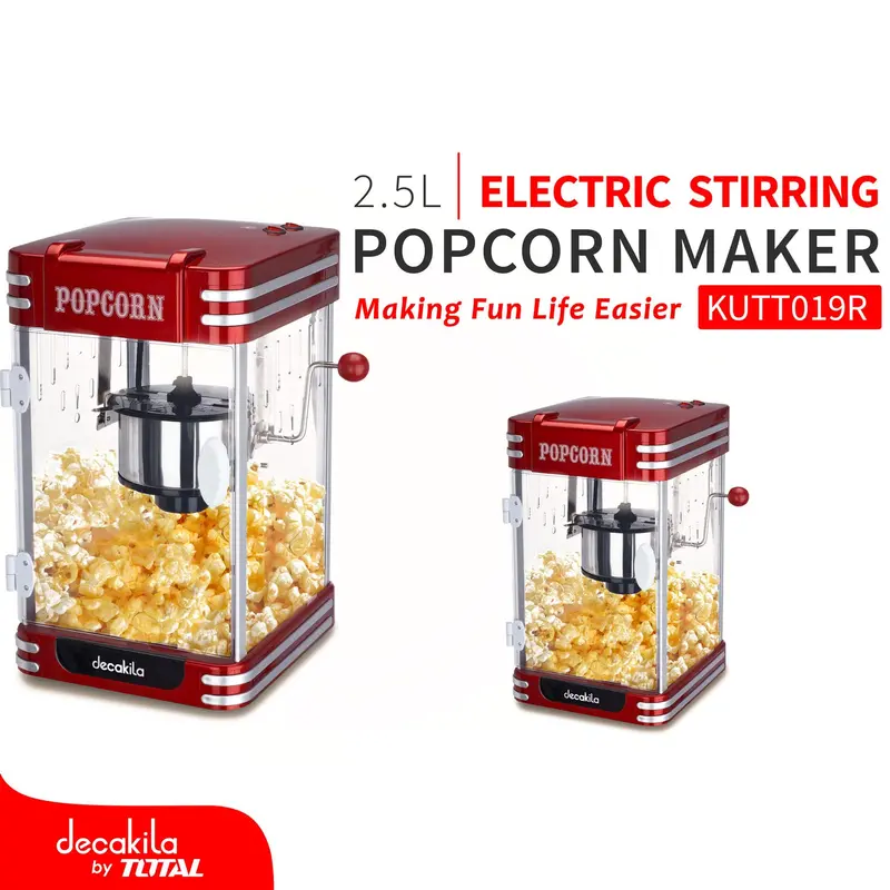 Countertop Popcorn Maker – 310W, 120V/60Hz, Bpa-Free Pc/Pp Construction, 30 × 29 × 44Cm 1