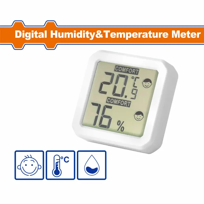Digital Hygrometer And Thermometer – Measures -10°C To 60°C And 0–100% Rh With Low-Battery Indicator 1