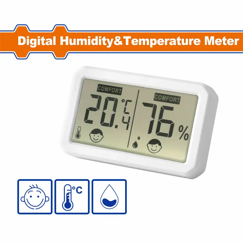 Digital Hygrometer And Thermometer – Measures Ambient Temp (-10°C To 60°C) And Humidity (0–100%) 1
