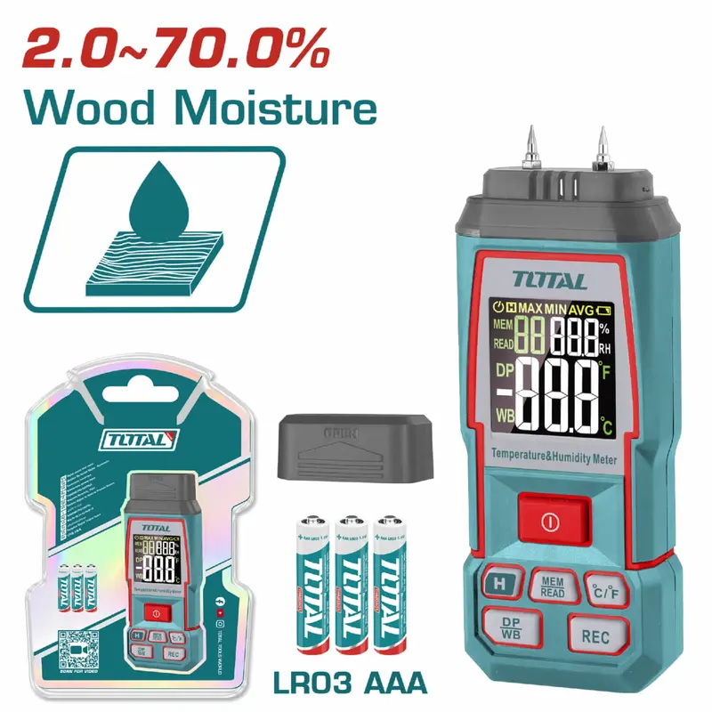 Digital Moisture Meter With Lcd Display – For Wood And Construction Materials 1