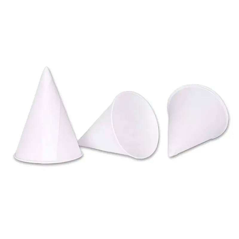 Disposable 4.5 Oz Paper Conical Cups – 200-Count Bulk Pack 1