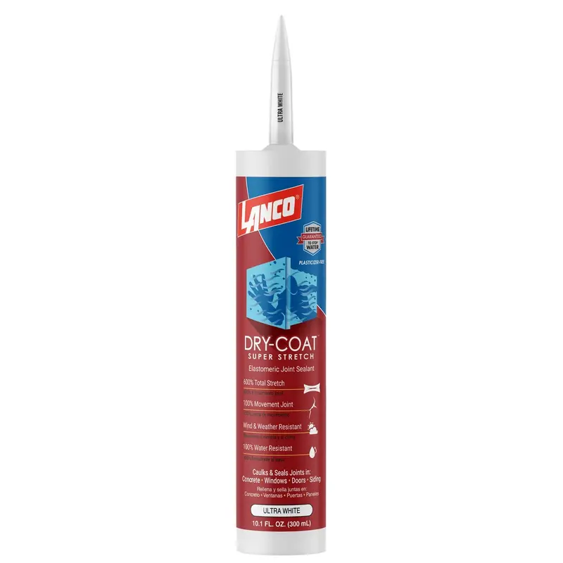 Dry Coat Super Stretch Acrylic Elastomeric Sealant – 10 Oz Flexible Caulk 1