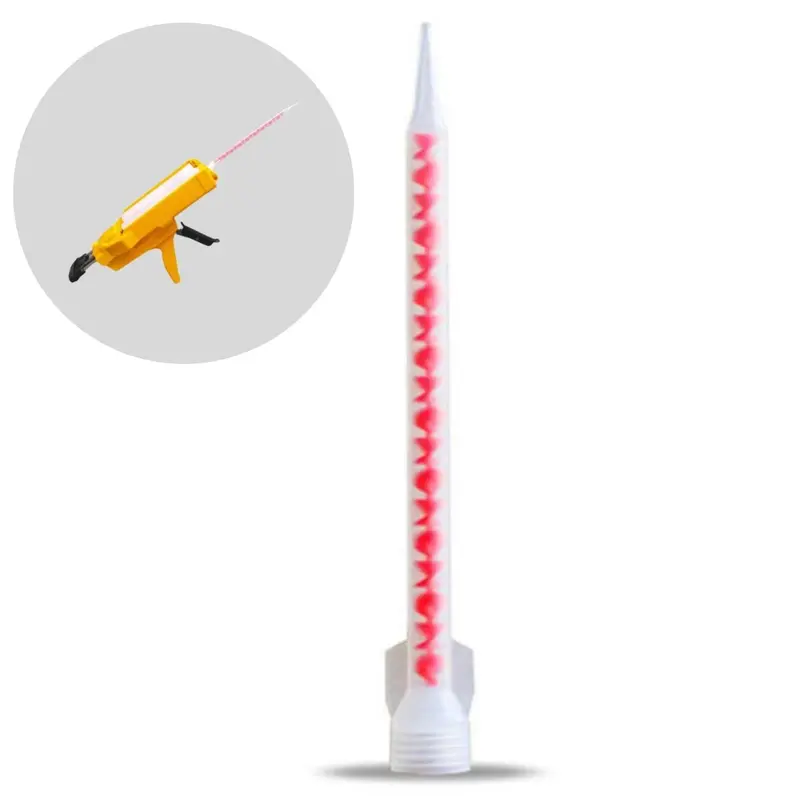 Dual-Component Epoxy Mixing Nozzle – Compatible With Silicone, Resin & Two-Part Adhesives 1
