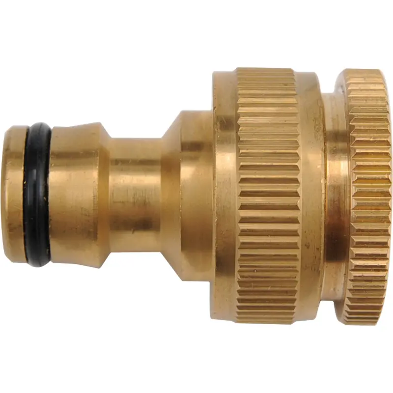 Dual-Thread Hose Adapter For Faucets – Fits 1/2″ And 3/4″ Npt Connections 1