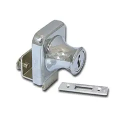 Edge-Mount Glass Lock – Chrome, Supports 6–8Mm Glass Thickness 1