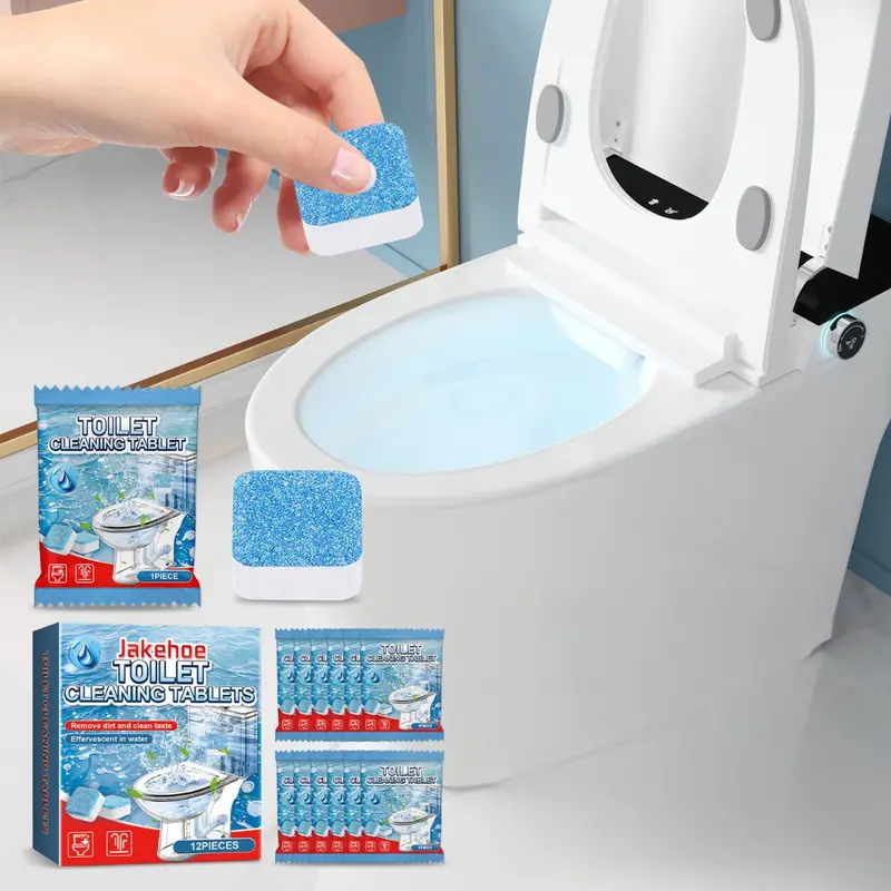 Effervescent Toilet Cleaning Tablets – 12-Pack Sanitizing & Deodorizing Formula 1