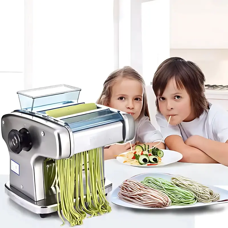 Electric Pasta Maker Machine – Homemade Spaghetti, Noodles, Ravioli & Dumplings (110V) 1