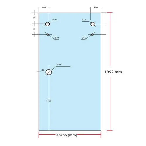 Eolo Full-Height Sliding Shower Door – 10Mm Tempered Glass, 199.2 Cm Tall 1