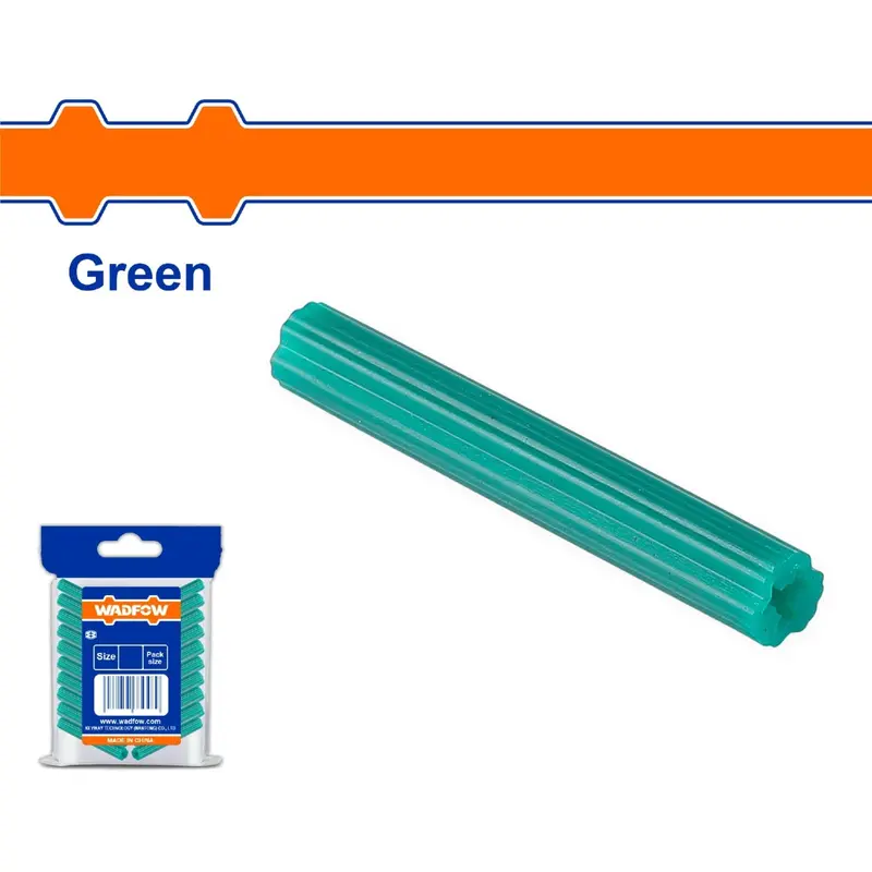Extruded Green Plastic Anchor Plugs – Sold In Assorted Sets 1