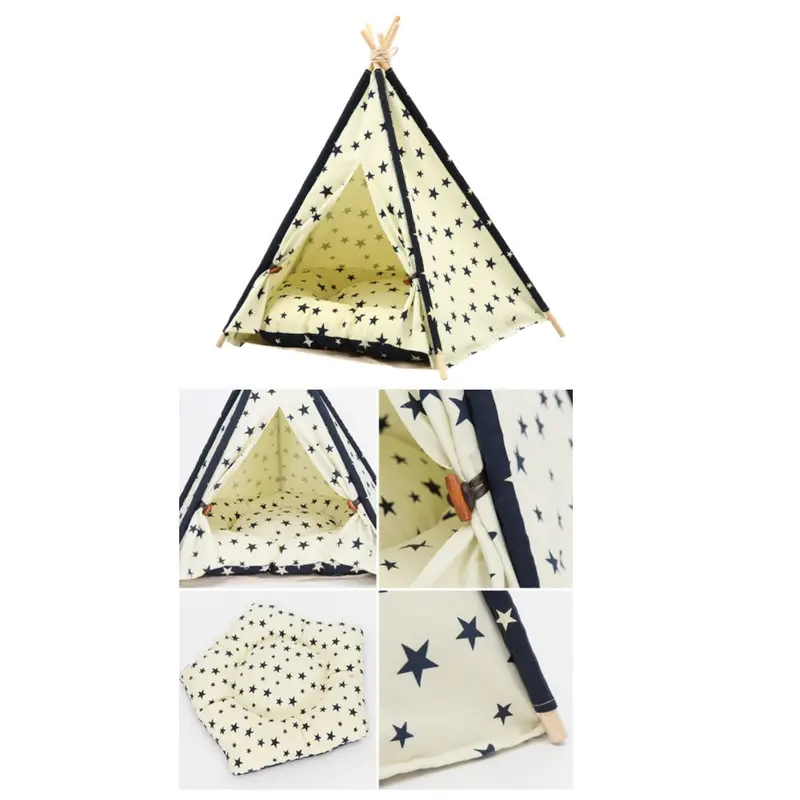 Fabric Pet Tent House – Camp-Style Portable Shelter 1