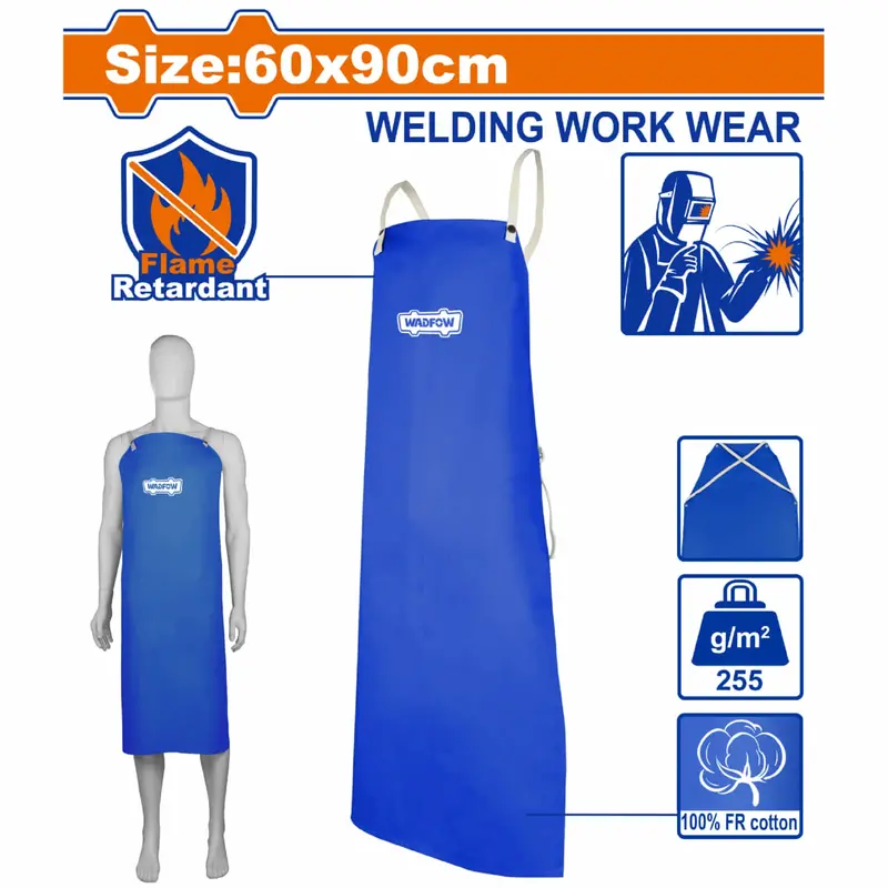 Fire-Resistant Welding Apron – 60 × 90 Cm Flame-Retardant Full-Front Protection For Welders 1