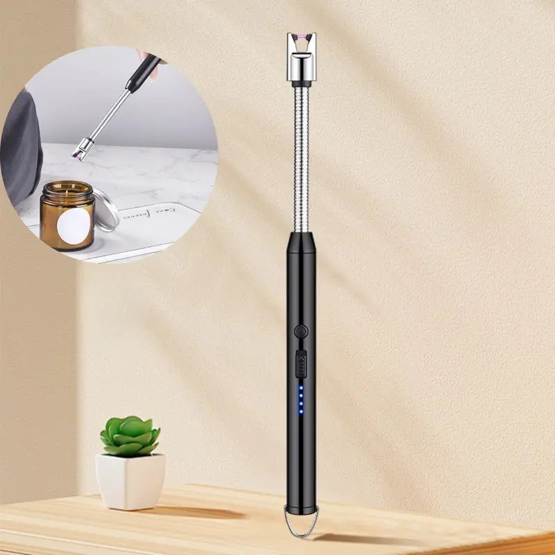 Flexible-Neck Rechargeable Usb-C Electric Lighter – Flameless Igniter For Grills, Stoves, Candles & Campfires 1