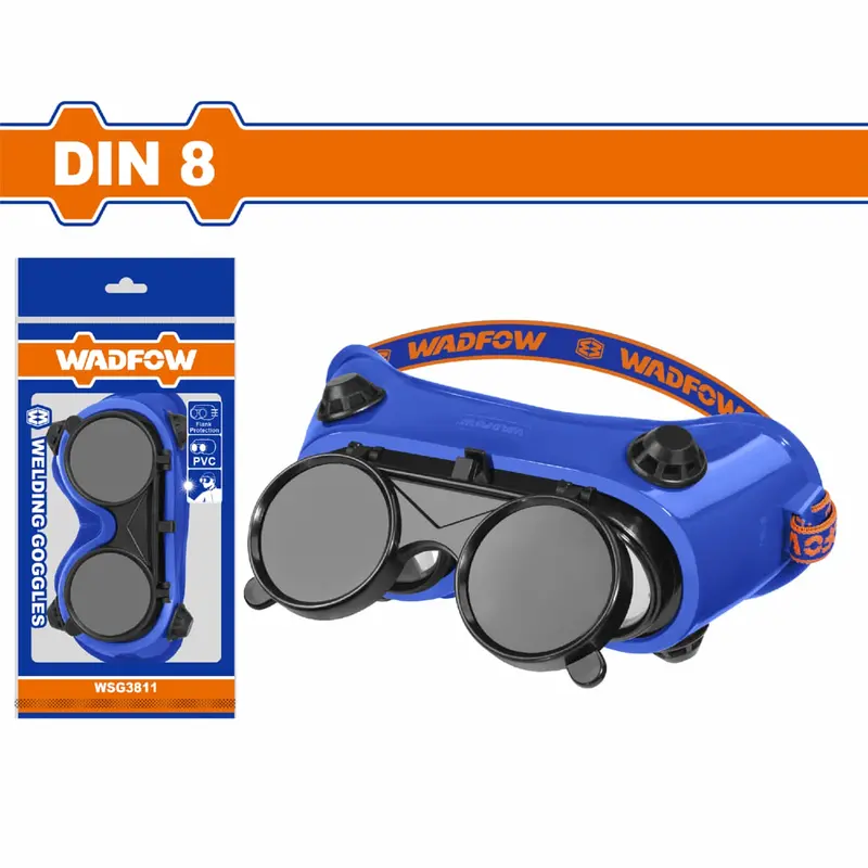 Flip-Up Oxy-Acetylene Welding Lens – Din11 Shade, Flexible Pvc Frame With Locking Mechanism 1