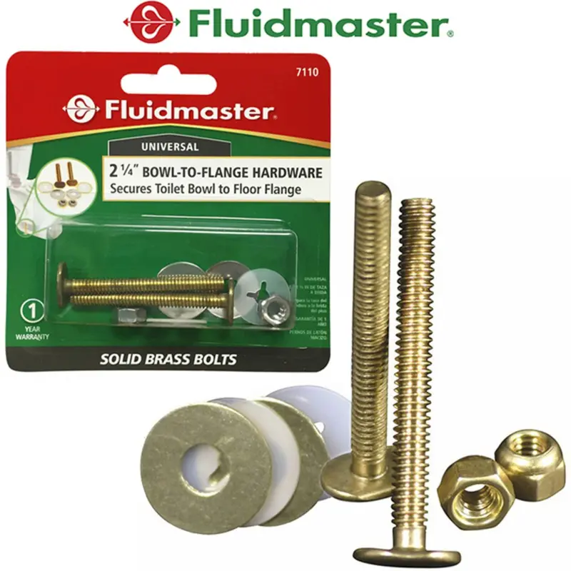 Fluidmaster Toilet Tank Bolt – 1/4" × 2 1/4", Blister-Packaged Replacement 1
