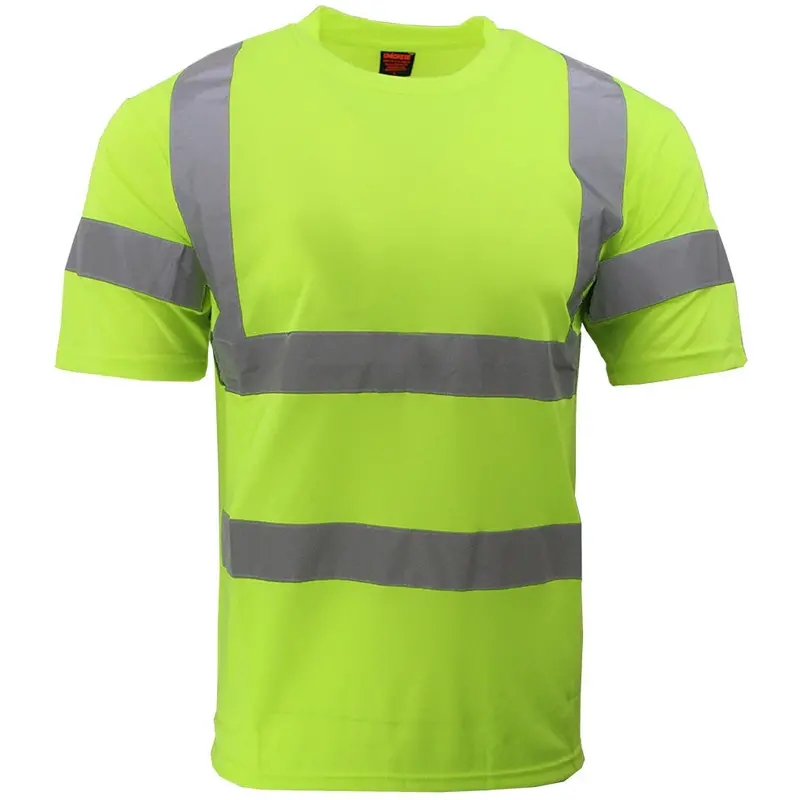 Fluorescent Yellow Safety Sweatshirts – Dry-Fit Fabric 1