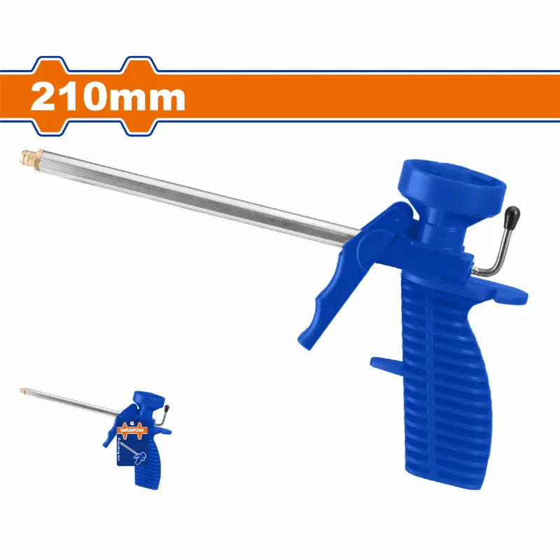 Foam Dispensing Gun – Plastic Body With Copper Nozzle, 210Mm Length, Compatible With Standard Cans 1