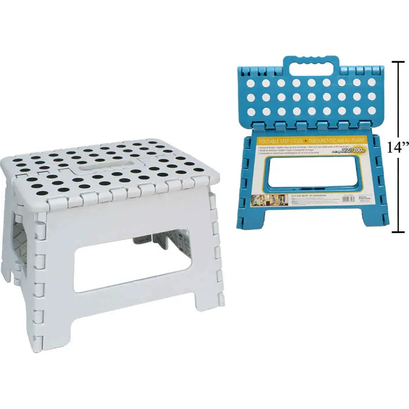 Foldable Stepped Stool With Retractable Carry Strap – Assorted Colors 1