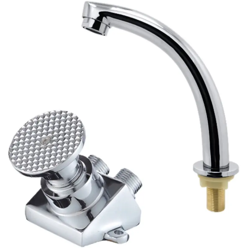 Foot-Operated Touchless Faucet – Hands-Free Pedal Valve Sink Tap For Hygienic Use 1