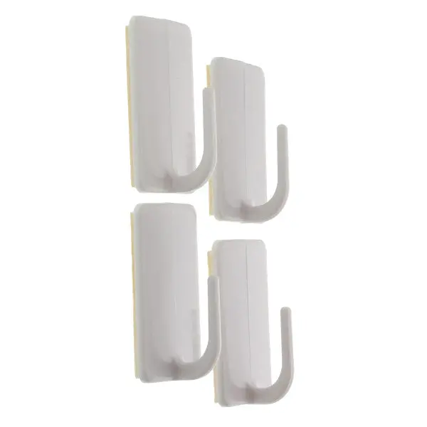 Four Self-Adhesive Mini Hooks For Lightweight Hanging 1