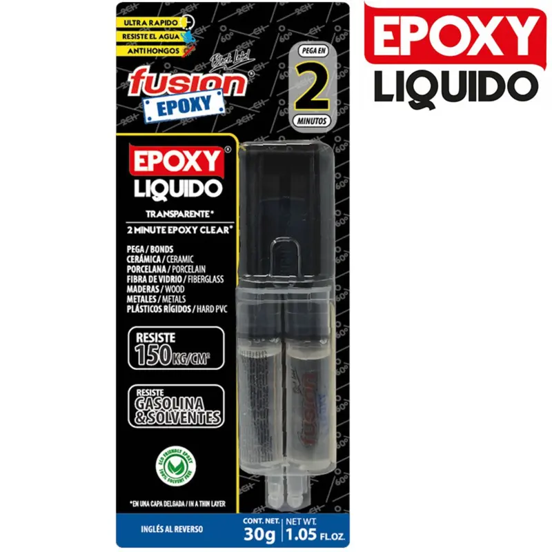 Fusion Epoxy Quick-Set Syringe – 2-Minute Clear Adhesive 1