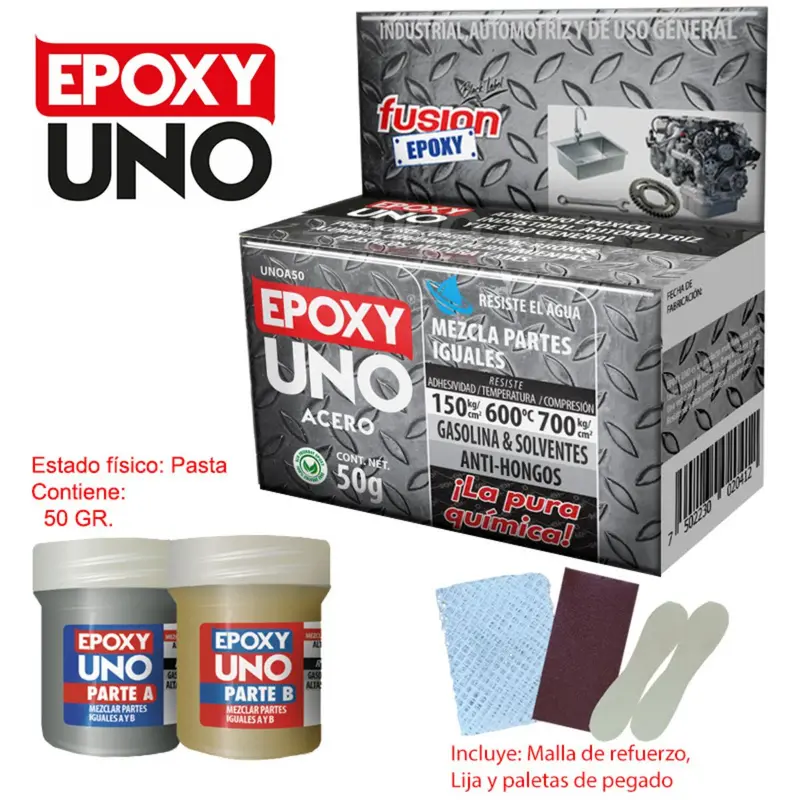 Fusion Epoxy Steel-Reinforced Adhesive – 50G Two-Part Formula 1