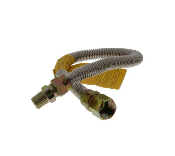 Gas Hose Assembly, 1/2" Male X 3/4" Female, Flexible & Leak-Resistant 1