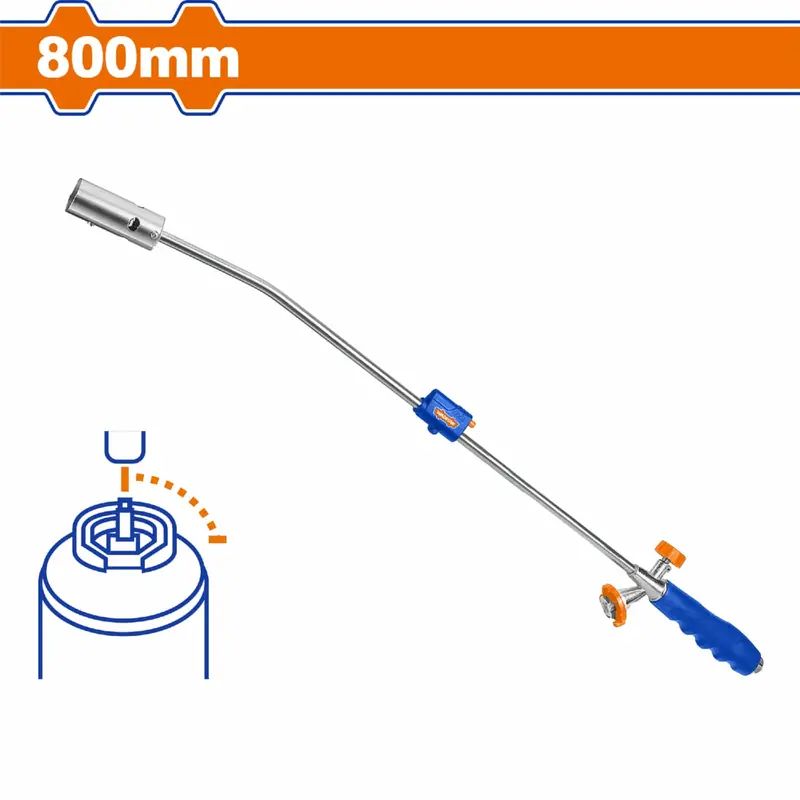 Gas Torch Flame Gun – 800Mm Reach, 180G/H Fuel Consumption, Upright-Use Only 1