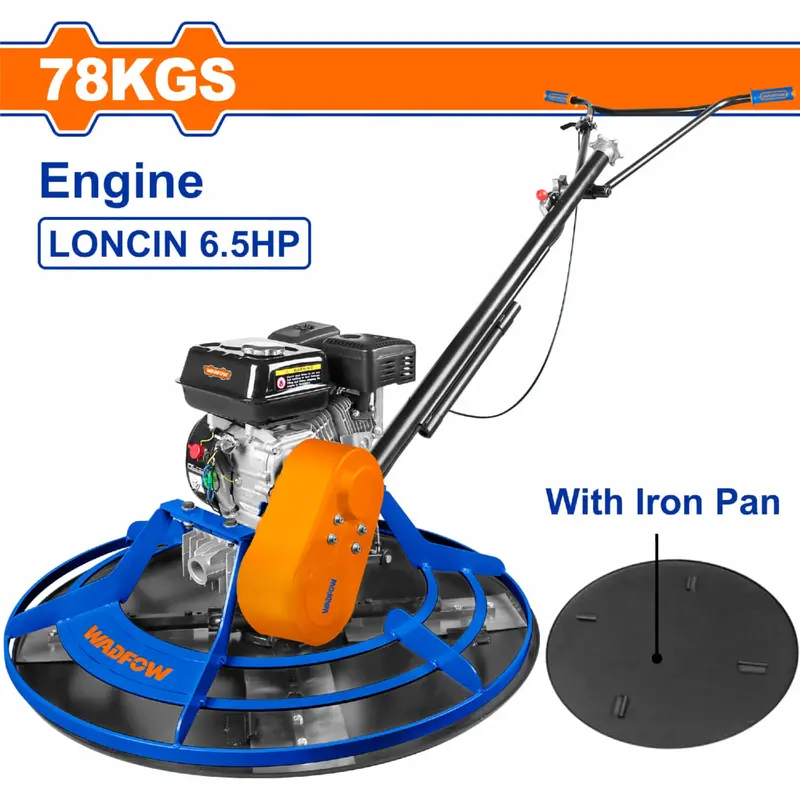 Gasoline-Powered Concrete Vibrator – 4.8 Kw (6.5 Hp), 78 Kg, Iron Plate Base, 91 Cm Helicopter-Type Head 1