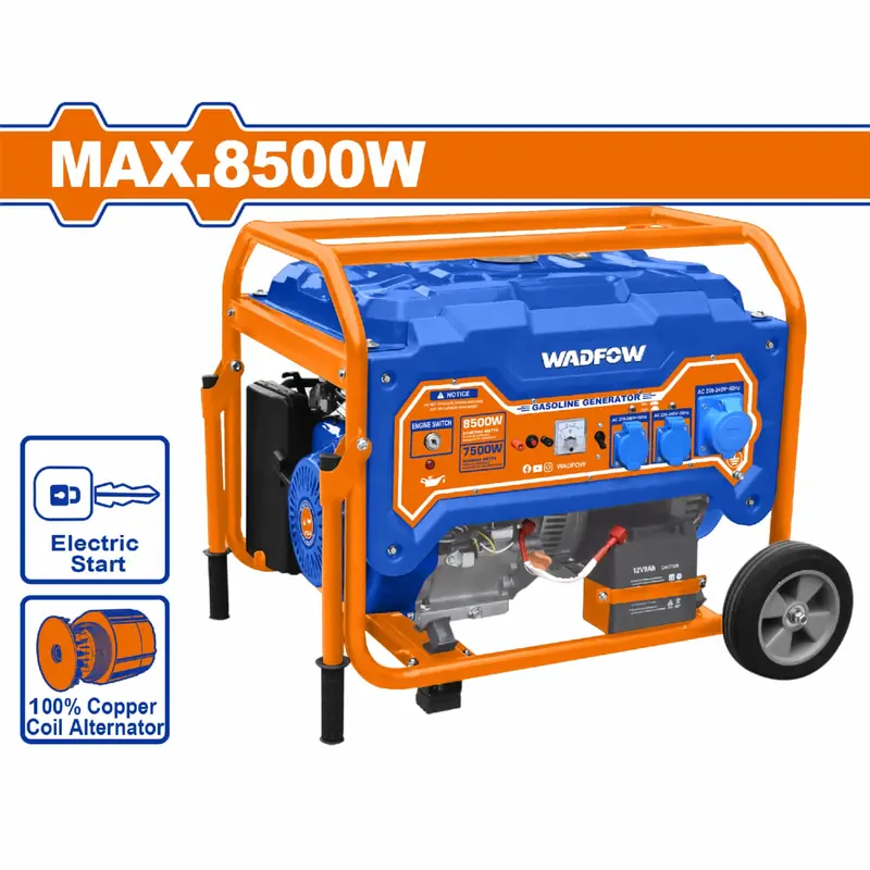 Gasoline-Powered Generator – 9500W Output, 110–120V, 60 Hz, 3600 Rpm Four-Stroke Engine 1