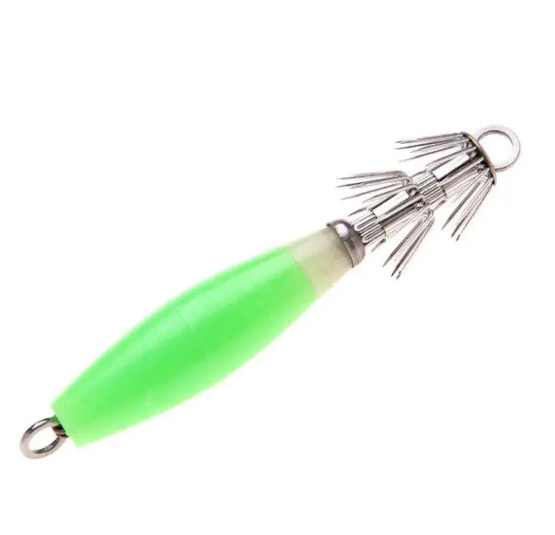 Glow-In-The-Dark Multi-Hook Fishing Lure (10 Cm, 5-Pack) 1