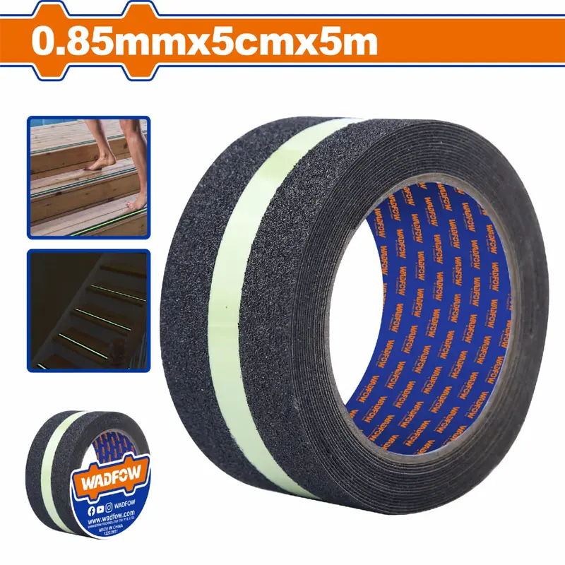 Glow-In-The-Dark Non-Slip Tape – 0.85 Mm × 5 Cm × 5 M – High-Adhesion Stair Safety Strip 1