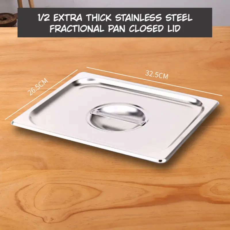 Gn 1/2 Stainless Steel Tray Covers – Durable Food Service Lids For Hotels & Catering (Tray Not Included) 1