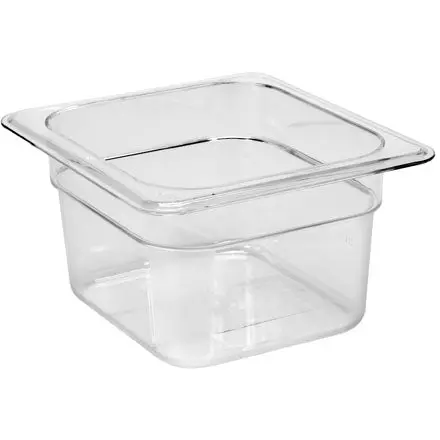 Gn 1/6 Polycarbonate Tray – 100 Mm Depth, Clear & Nsf-Certified 1